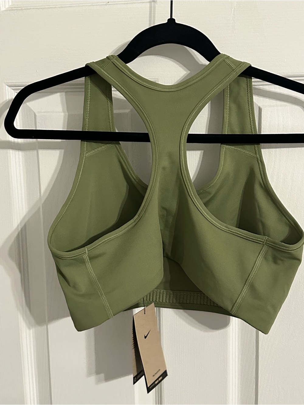 Nike Women's Olive Green Sports Bra - Picture 3 of 5